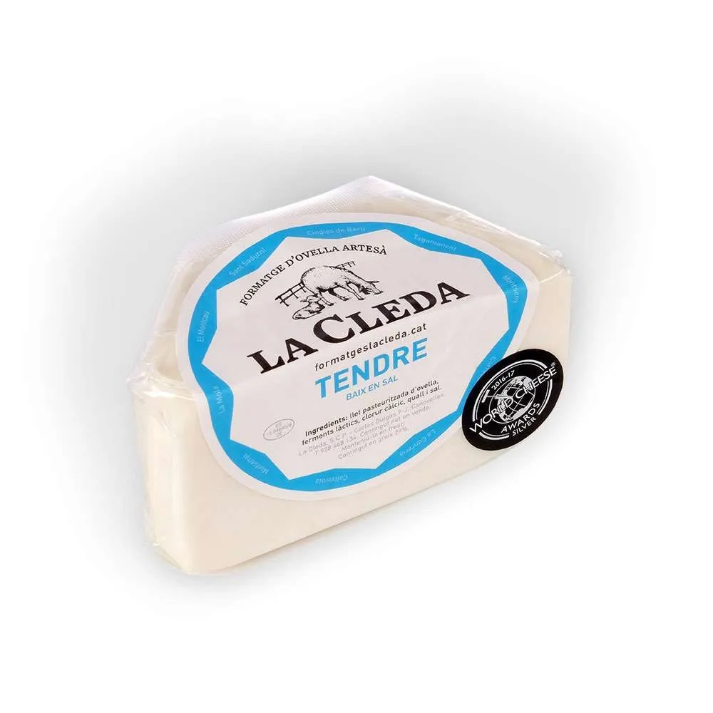 QUESO TIERNO DE OVEJA La Cleda pieza 220 g aprox. (precio kg)