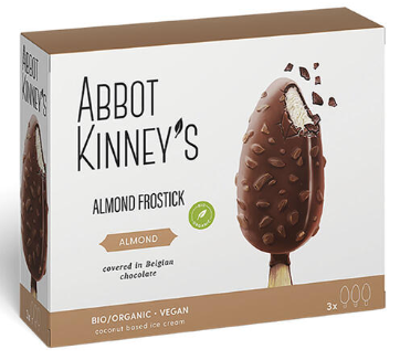 HELADO DE ALMENDRA CON COBERTURA DE CHOCOLATE ECO Abbot Kinney's 3x80 g