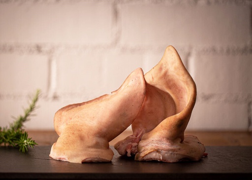 [Per Encàrrec] CARETA (ORELLA I MORRO) DE PORC ECO dpagès (1 u. - 600-750 g - preu per u.)